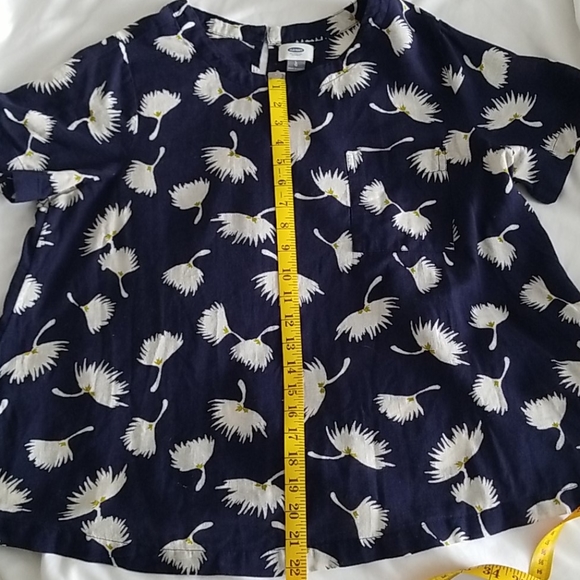 Old Navy Cotton/Linen Voile Floral Blouse-L - Picture 11 of 11